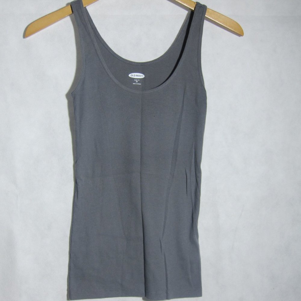 NEW Old Navy Gray Slim Fit Tank Top S